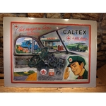 Plaque métal Station-service Caltex