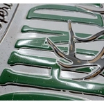 plaque métal john deere tracteur logo vintage émaillée