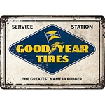 plaque métal goodyear émaillée garage vintage