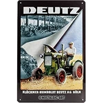 plaque métal deutz vintage rétro ancien tracteur