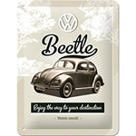 plaque métal publicitaire vw coccinelle beetle collection