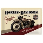 plaque métal émaillée harley vintage moto rétro métal décoration