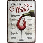 plaque métal publicitaire vin vintage bar bistrot