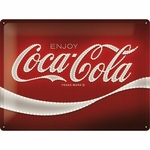 plaque métal émaillée coca cola publicité