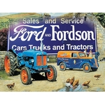 plaque publicitaire ford & fordson vintage