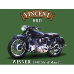 plaque publicitaire moto vincent