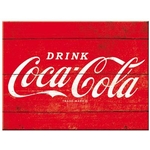 magnet coca cola 8 x 6 logo rouge