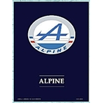 plaque métal logo alpine