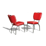 chaise-diner-américain-rouge