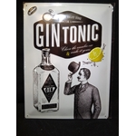 plaque métal gin tonic
