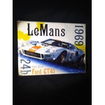 plaque metal ford gt40
