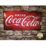 plaque publicitaire métal coca-cola 50x25