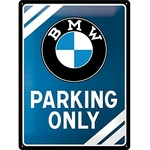 plaque bmw parking metallic edition