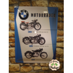 plaque métal bmw moto histoire 30x40