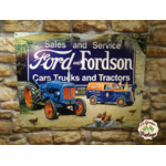 plaque publicitaire ford tracteurs et utilitaires 40x30