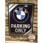 plaque bmw parking metallic edition