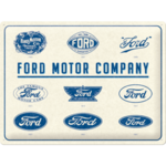 plaque metal ford logos