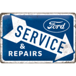 plaque metal ford service 20x30