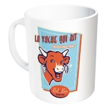 mug tasse céramique bleu la vache qui rit