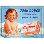 plaque métal savon cadum bébé