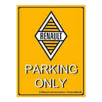 plaque-metal-vintage-renault-logo-parking-only