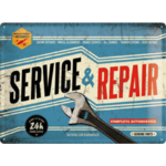 plaque métal garage service repair