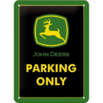plaque john deere parking tracteur only
