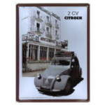 plaque citroen 2cv 30x40