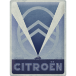 plaque déco citroen