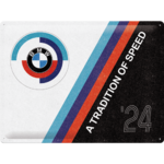 plaque métal bmw speed tradition