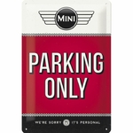 plaque déco mini parking vintage rétro