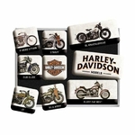 set-de-9-magnets-harley-davidson-divers-anciens