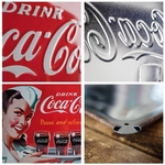 plaque coca-cola design rétro vintage