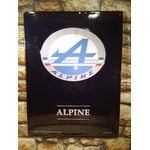 plaque émaillée alpine logo