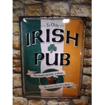 plaque métal publicitaire irish pub