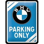 plaque émaillée bmw parking only