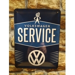 plaque métal publicitaire volkswagen service