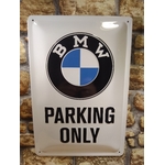 plaque bmw parking only