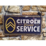 plaque métal à suspendre citroen service