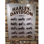 plaque déco publicitaire harley davidson