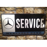 plaque métal déco mercedes-benz service