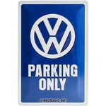 plaque vintage volkswagen parking only