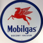 plaque vintage mobilgas