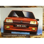 magnet aimant publicitaire peugeot 205 gti