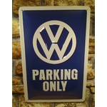 plaque déco publicitaire volkswagen parking only