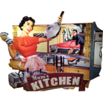 plaque vintage sixties kitchen