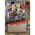 déco calendrier vintage pin-up best garage