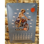calendrier perpétuel déco vintage moto ducati