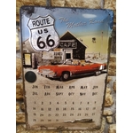 plaque déco calendrier perpétuel route 66