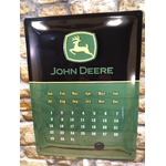 plaque métal calendrier publicitaire tracteur john deere